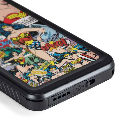 DC Comics Wonder Woman Comic Blast Galaxy S24 Waterproof Case